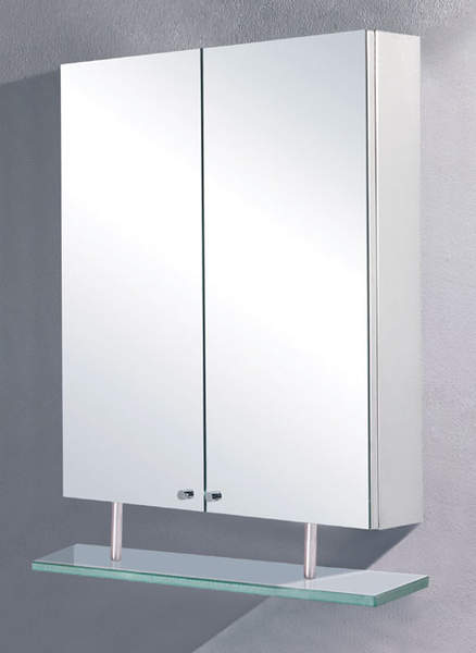 Lucy Widnes stainless steel bathroom cabinet.  800x782mm.