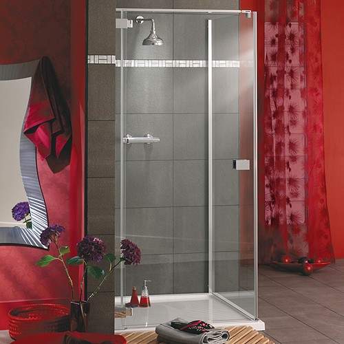 Lakes Italia Frameless Square Shower Enclosure & Tray. Left Handed. 750mm.