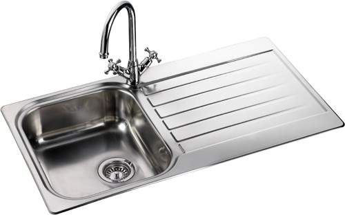 Leisure Sinks Seattle 1.0 bowl stainless steel kitchen sink. Reversible.