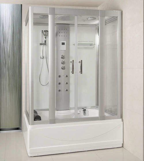 Lisna Waters Steam Shower Whirlpool Bath Enclosure 1350x800mm.