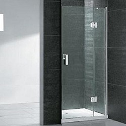Matrix Enclosures Hinged Frameless Shower Door. 1000mm. 10mm Glass.