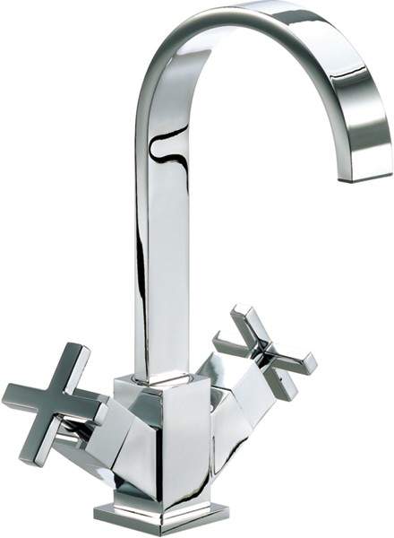 Mayfair Ice Fall Cross Mono Basin Mixer Tap (Chrome).