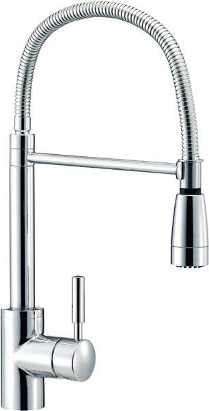 Mayfair Kitchen Syncro Monoblock Kitchen Tap With Pull Out Rinser (Chrome).