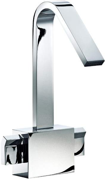 Mayfair Milo Mono Basin Mixer Tap With Click-Clack Waste (Chrome).