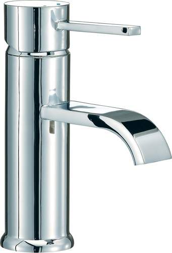 Mayfair Wave Mono Basin Mixer Tap With Pop-Up Waste (Chrome).