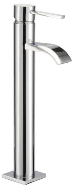 Mayfair Wave Cloakroom Mono Basin Mixer Tap (281mm High, Chrome).