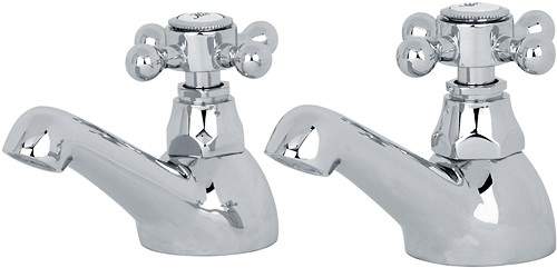 Mayfair Ritz Bath Taps (Pair, Chrome).