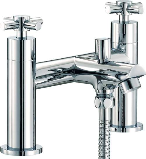 Mayfair Series C Bath Shower Mixer Tap With Shower Kit (Chrome).