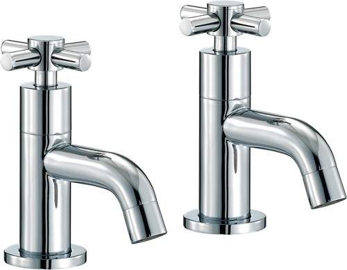 Mayfair Series D Basin Taps (Pair, Chrome).