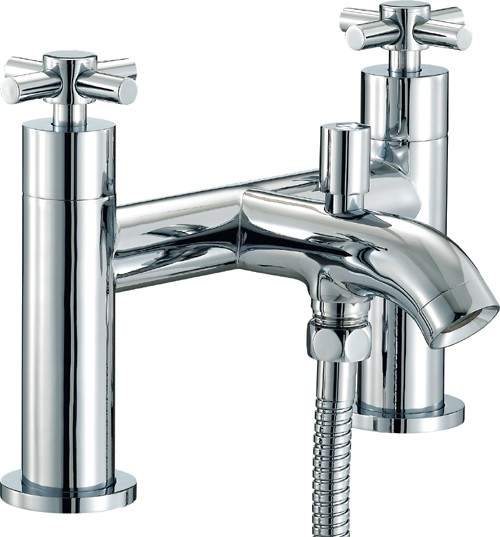 Mayfair Series D Bath Shower Mixer Tap With Shower Kit (Chrome).