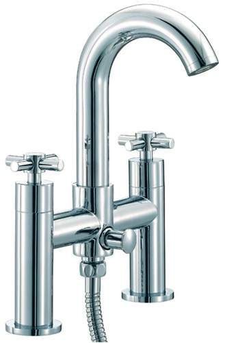 Mayfair Series D Bath Shower Mixer Tap With Shower Kit (High Spout).