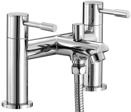 Mayfair Series F Bath Shower Mixer Tap With Shower Kit (Chrome).