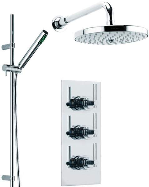 Mayfair Series L Triple Thermostatic Shower Valve Set With Shower Kit.
