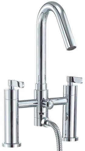 Mayfair Stic Bath Shower Mixer Tap With Shower Kit (High Spout).