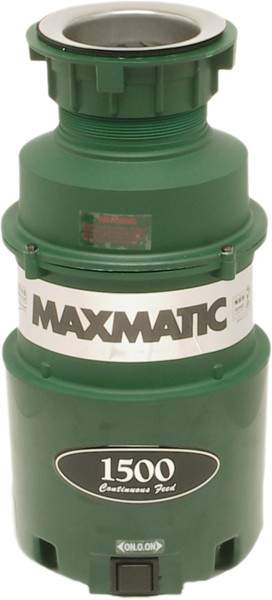 Maxmatic 1500 Continuous Feed  Waste Disposal Unit.