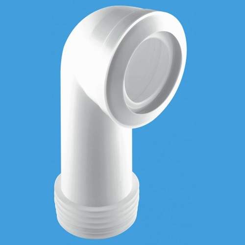 McAlpine Plumbing WC 4"/110mm 90 Degree Long Pan Connector (Macfit).