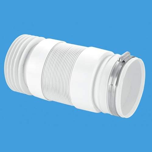 McAlpine Plumbing WC 4"/110mm BTW Toilet Pan Flexible Connector 300mm.