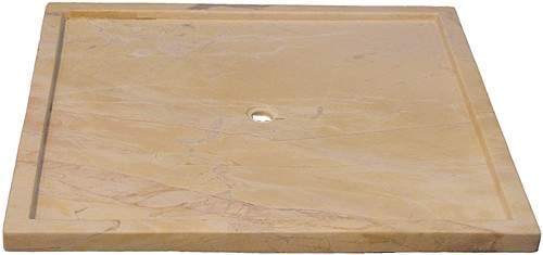 Marblessence Slimline Luxury Stone Shower Tray. 900x900x50mm. (Marble)