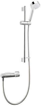 Mira Agile Exposed Thermostatic Shower Valve With Slide Rail Kit (Chrome).