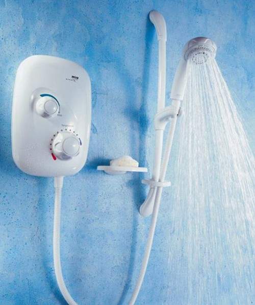 Mira Power Showers Mira Event XS in white.