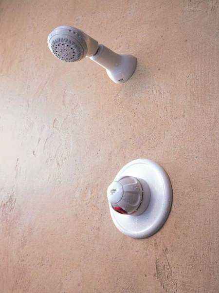 Mira Combiforce White Concealed Shower Valve with Fixed Shower Head.