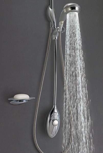 Mira Magna Thermostatic Exposed Digital Shower Kit with Slide Rail, Ceiling Fed.