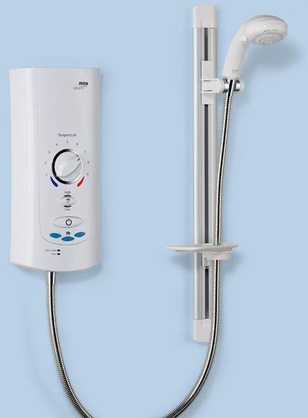 Mira Electric Showers Mira Advance ATL Memory 9.8kW, white & chrome.