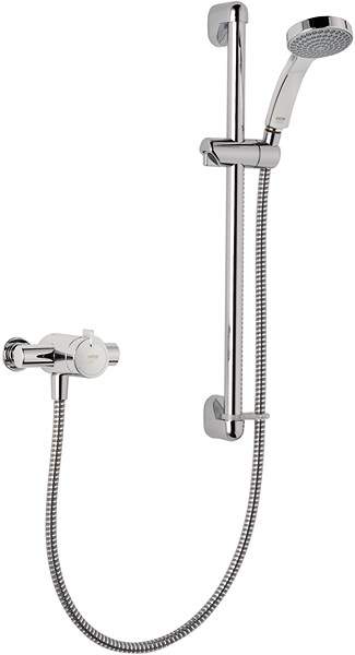 Mira Minilite Exposed Thermostatic Shower Valve With Shower Kit (Chrome).