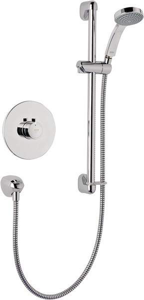 Mira Minilite Eco Concealed Thermostatic Shower Valve, Slide Rail Kit.