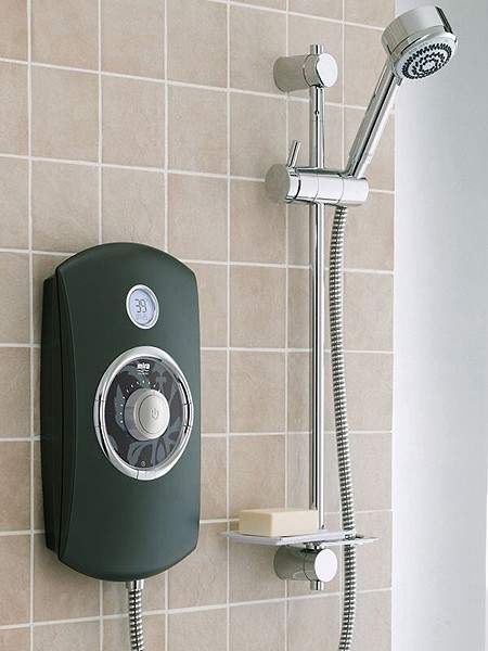 Mira Orbis 9.8kW Thermostatic Electric Shower With LCD (Black).