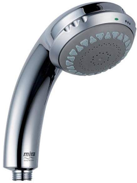 Mira Response Shower Handset With 4 Spray Settings (Chrome & Grey).