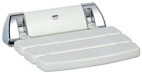 Mira Accessories Mira Shower Seat (White & Chrome).