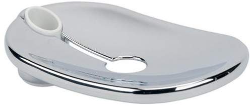 Mira Response Slide Rail Soap Dish (White & Chrome).