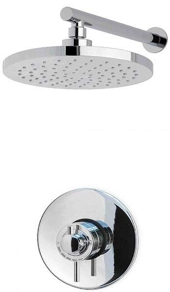 MX Showers Atmos Zone Shower Valve With Round Shower Head & Arm.