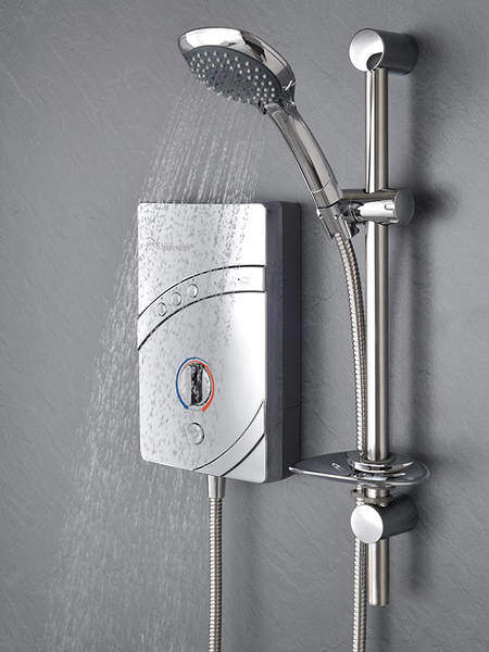 MX Showers InspiratIon QI Electric Shower (10.5kW, Chrome).