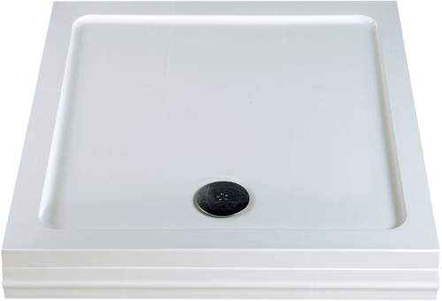 MX Trays Easy Plumb Low Profile Square Shower Tray. 1000x1000x40mm.