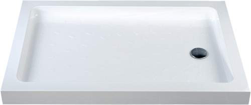 MX Trays Acrylic Capped Rectangular Shower Tray. 1200x760x80mm.