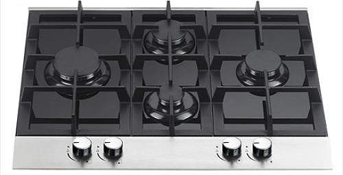 Osprey Hobs Gas Hob With 4 x Burners & Black Glass Top (600mm).