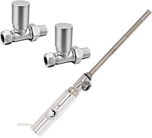 Phoenix Radiators Thermostatic Element Pack & Straight Valves  (300w).