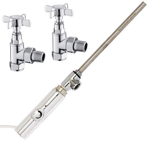 Phoenix Radiators Thermostatic Element Pack With Angled Valves  (600w).