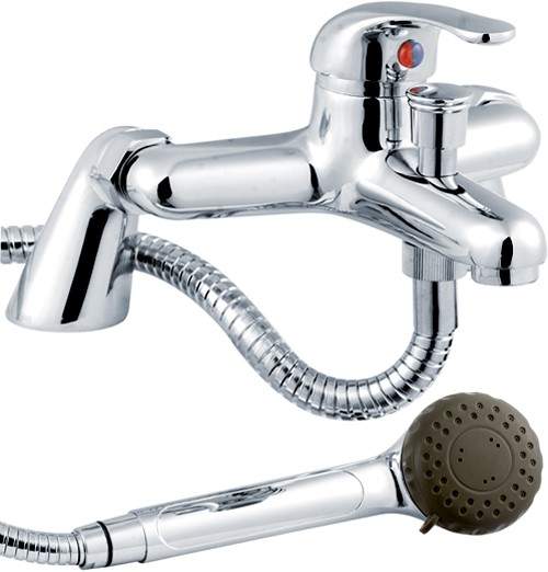 Nuie Eon Eon Bath Shower Mixer Tap With Shower Kit (Chrome).