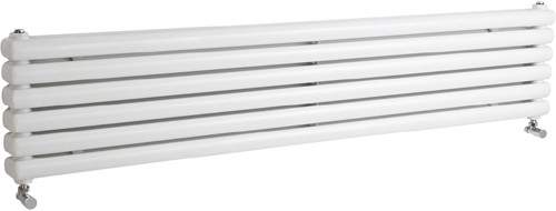 Crown Radiators Peony Double Radiator. 6702 BTU (White). 1800mm Wide.