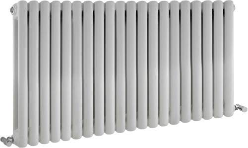 Crown Radiators Peony Double Radiator. 7108 BTU (White). 1223x635mm.