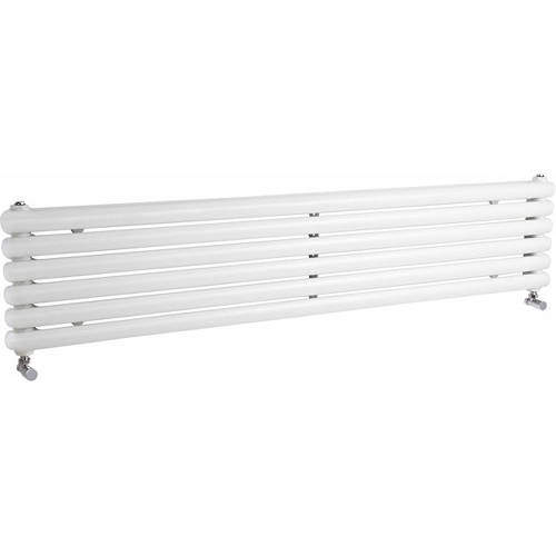 Hudson Reed Radiators Salvia Double Radiator. 4760 BTU (White). 1800x383mm.