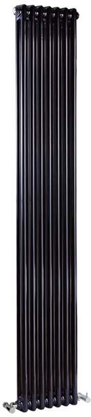 Crown Radiators Regency 2 Column Radiator (Black). 335x1800mm. 4471 BTU.