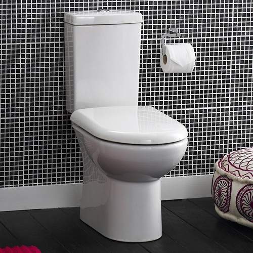 Crown Ceramics Knedlington Toilet With Dual Push Flush Cistern & Seat.