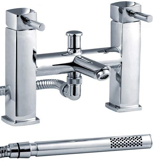 Crown Series C Bath Shower Mixer Tap With Shower Kit (Chrome).