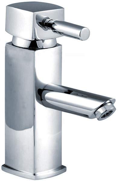 Crown Series C Basin Tap With Push Button Waste (Chrome).