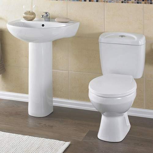 Crown Ceramics Melbourne 4 Piece Bathroom Suite.