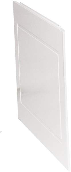 daVinci 700mm modern bath end panel in white.